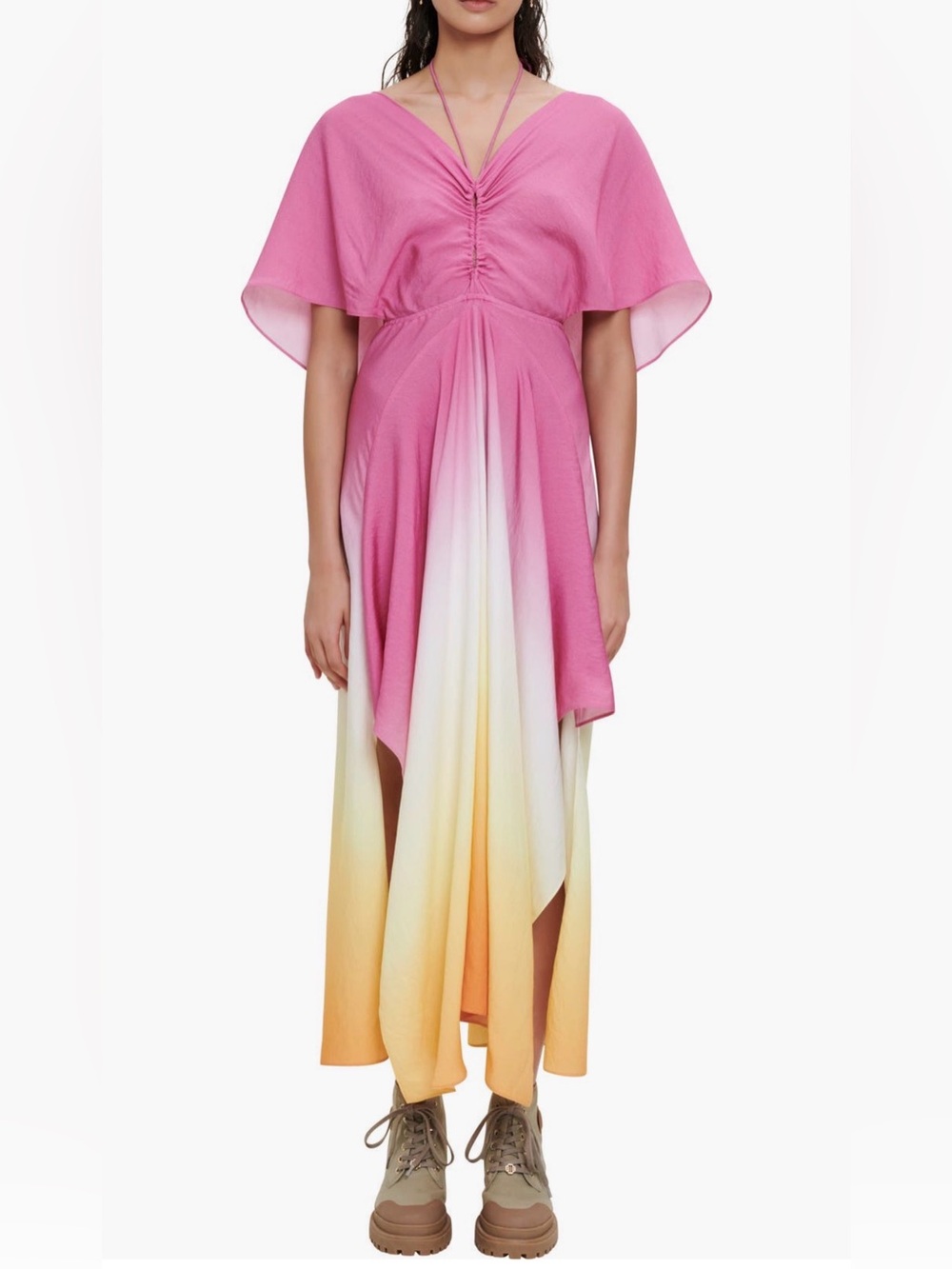 Maje tie and Dye scarf dress,